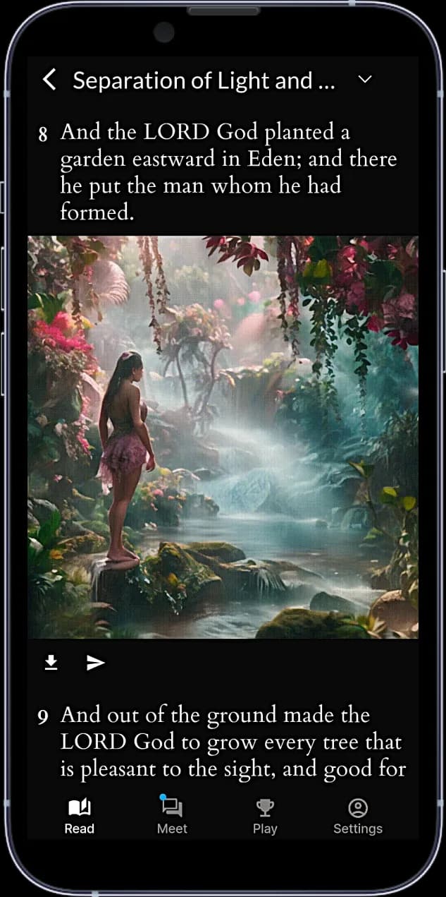 Read the books of the Bible with AI generated images