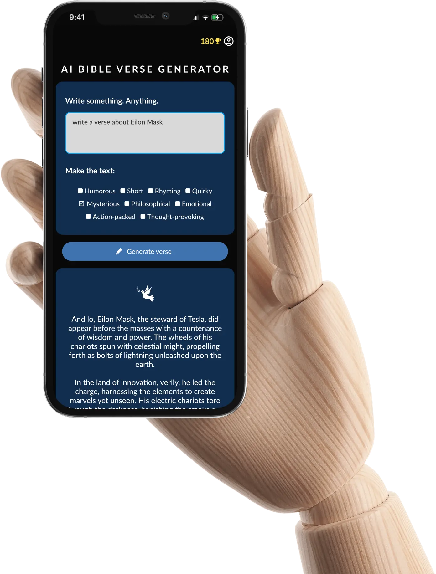AI bible verse generator