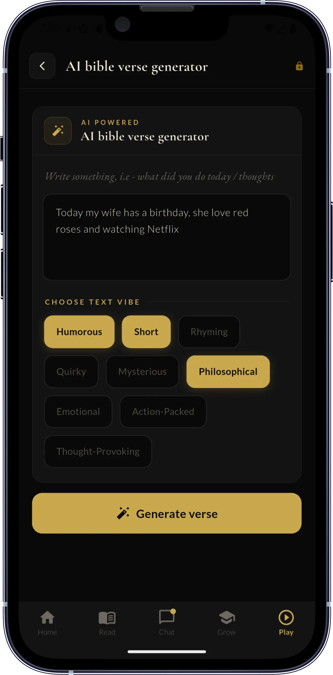 BiblePics bible verse generator