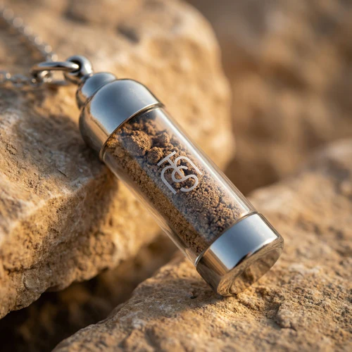 Numbered Glass Pendant